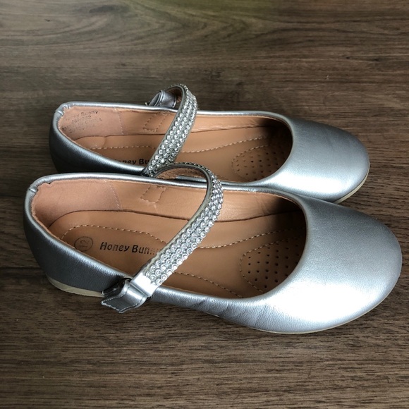 Other - Silver Girls' Ballet Flats Size 12 Girls